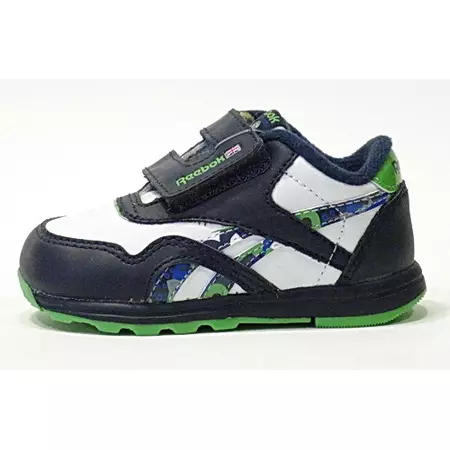 Reebok  Versa CL Flashin Brites (blanco/marino/verde)