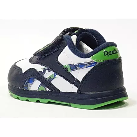 Reebok  Versa CL Flashin Brites (blanco/marino/verde)