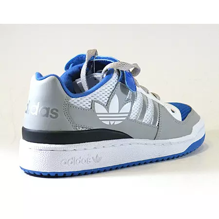 Adidas Forum Low Niño (gris/blanco/azul)(36-40)