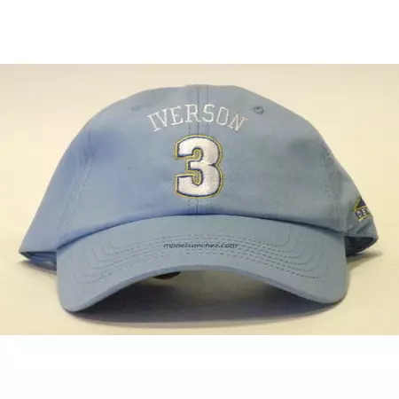 Gorra Iverson 3 Denver Nuggets (celeste)