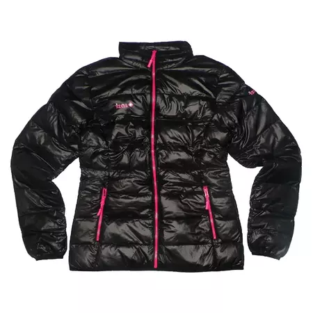 Izas Chaqueta Pluma Mujer Pisa (negro/fuxia)
