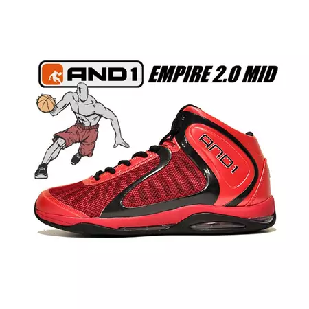 And1 ME8 Empire 2.0 Mid "Redhouse" (rojo/negro)