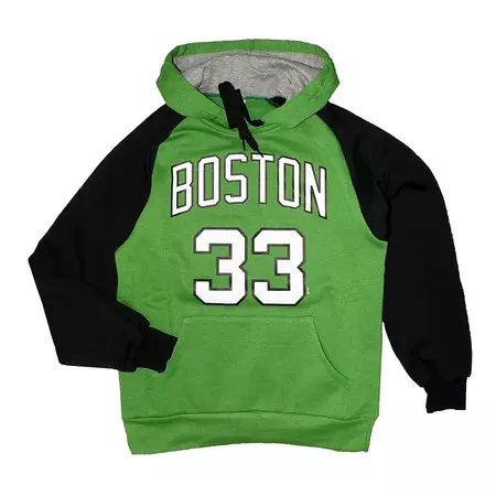 Sudadera Básica Capucha Boston Nº 33 (verde/negro)