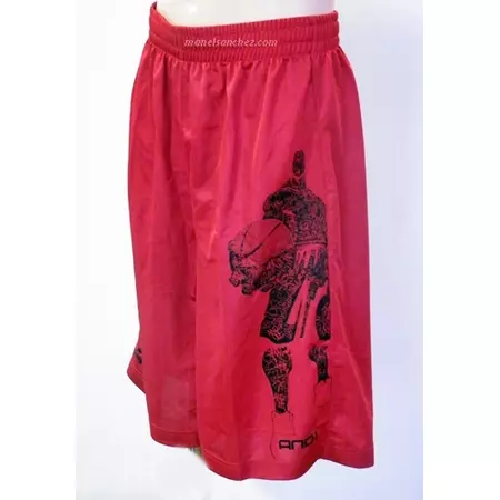 And1 Short Bandana (rojo/negro)