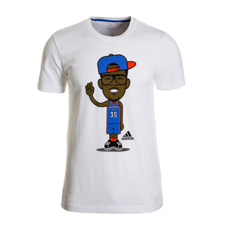 Adidas NBA Camiseta GFX Caricature Durant (Blanco)
