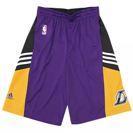 Adidas NBA Short Niño Lakers Winter Hoops (purpura/negro/amarillo)