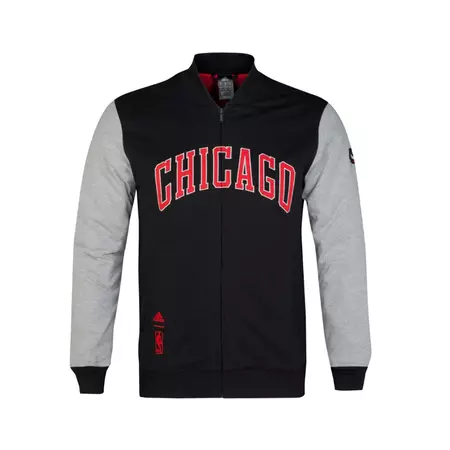 Adidas Chaqueta NBA Washed Chicago Bulls (negro/gris/rojo)