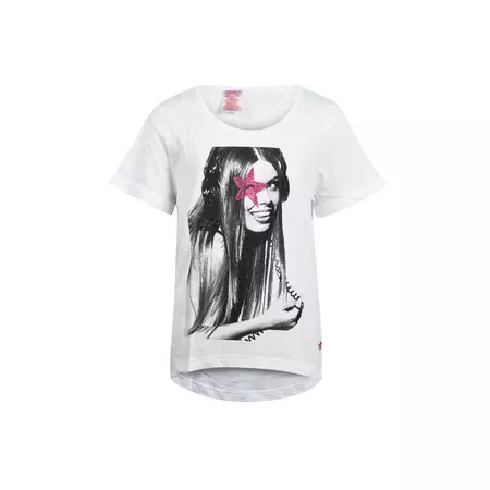 Adidas Camiseta Niña JG Style Tee (blanco)