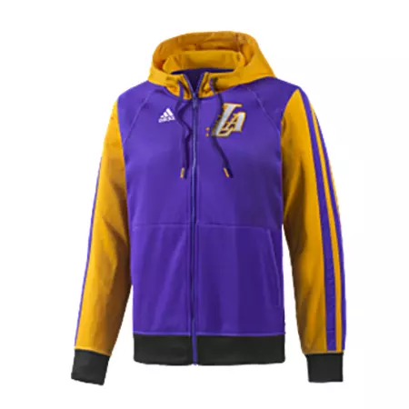 Adidas Sudadera Capucha Full-Zip Angeles Lakers (amarillo/purp)