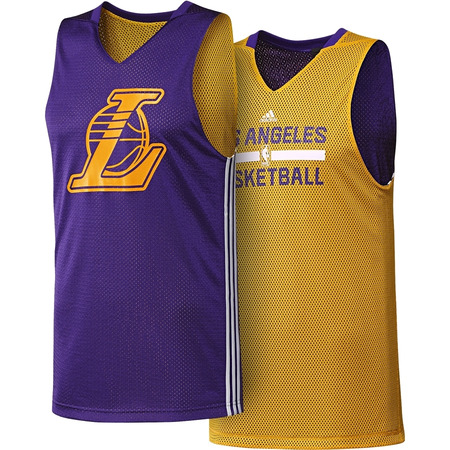 Adidas NBA Camiseta Niño Lakers Reversible Smer R (purpura/amar)