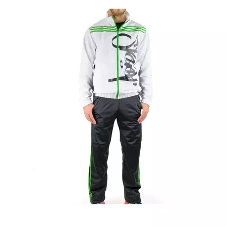 Adidas Chándal TS Street OC (blanco/negro/verde)