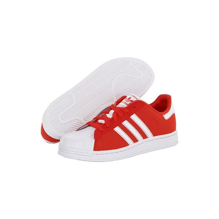 Adidas Superstar 2 J (36-40)(rojo/blanco)