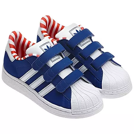 Adidas Superstar 2 CF C (28-35)(azul/blanco)