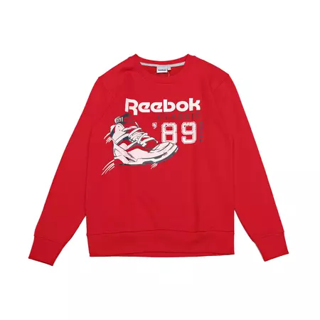 Reebok Classic Sudadera Niño SS Pump 89 (rojo)