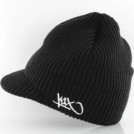 K1X Gorro Classic Ribbed Shield (negro)