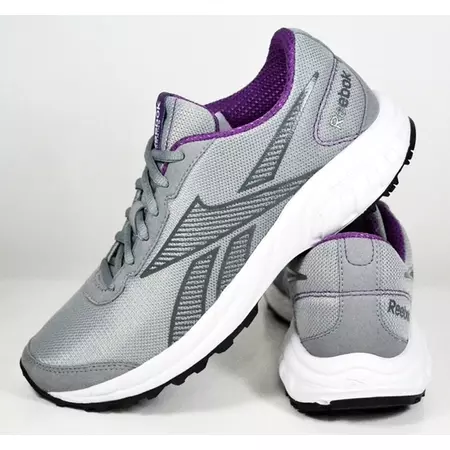 Reebok Mujer Somerset Run (gris/purpura/blanco)