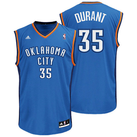 Adidas Camiseta Réplica Kevin Durant Oklahoma Thunder (azul)