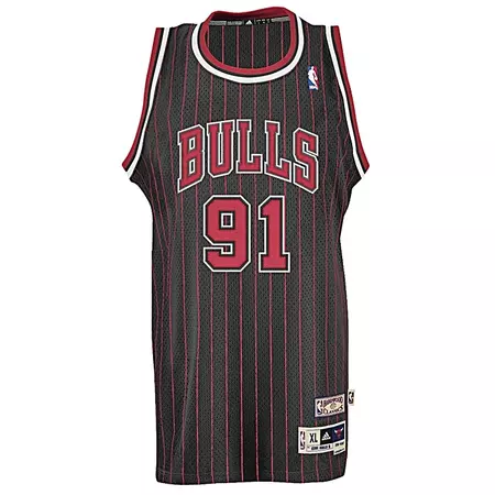 Adidas Camiseta Swingman Rodman Bulls (negro/roja/blanco)