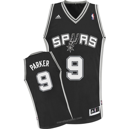 Adidas Camiseta Swingman Tony Parker Spurs (negra/blanco)