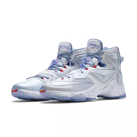 Lebron XIII "XMAS" (144/summit white/light blue/blue tint)