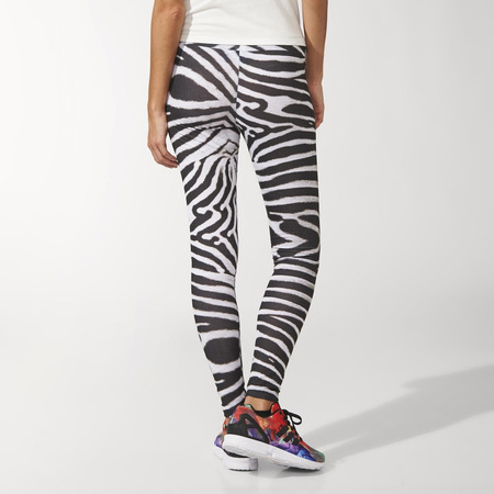 Adidas Original Mujer Leggings Zebra (negro/blanco)