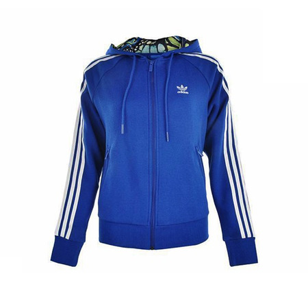 Adidas Originals Girly Full-Zip Hoodie Flock (azul/blanco)