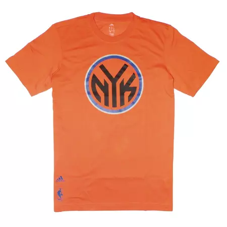 Adidas Camiseta NBA New York Knicks Logo Fan Winter (naranja)