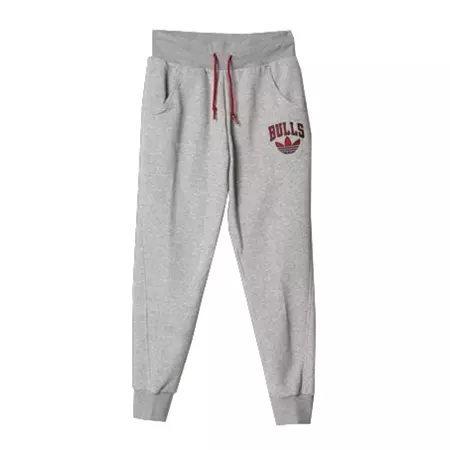 Adidas Original Pantalón Mujer Low Crotch Bulls (gris/rojo/negro)