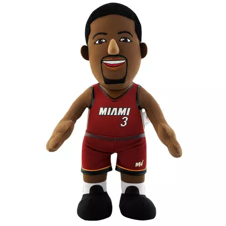 Figura Dwyane Wade # 3 Miami Heat Bleacher Creatures (granate/blanco)