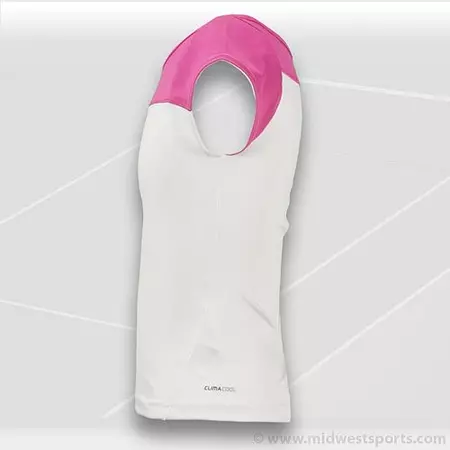 Adidas Camiseta Tennis Girls Response (blanco/rosa)