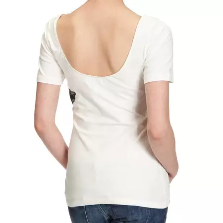Adidas Camiseta Flock Lace (blanco/negro)