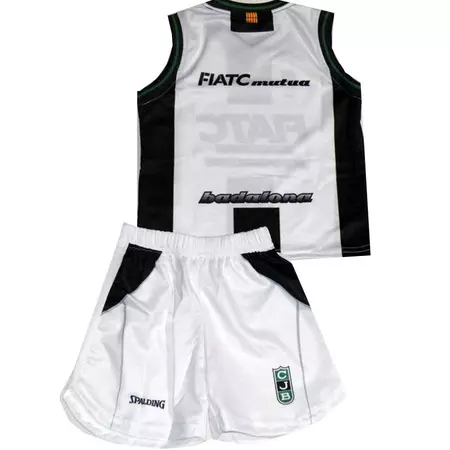 Pack Niño Joventut Badalona ACB 2ª Equipación 2015/16 (blanco/negro/verde)