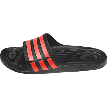 Chanclas Adidas Duramo Slide (negro/rojo)
