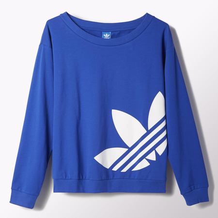 Adidas Originals Light Logo Sweater Mujer (azul/blanco)