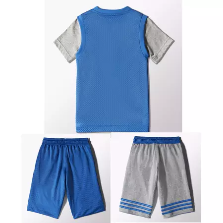 Adidas Conjunto Niño Team Pes (azul/gris/verde)