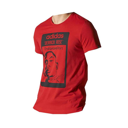 Adidas Camiseta Endorsed By Derrick Rose (rojo escarlata)