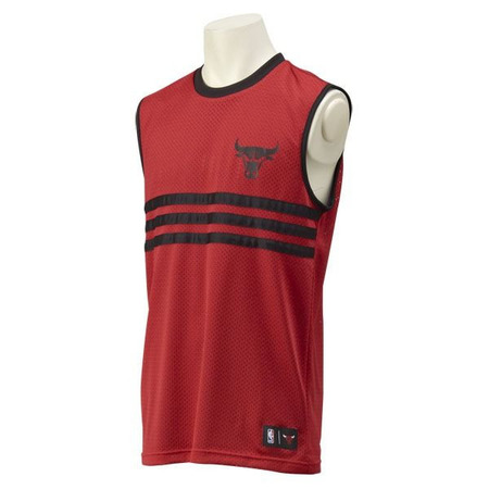 Adidas Camiseta NBA Bulls Summer Run Reversible (rojo/negro)