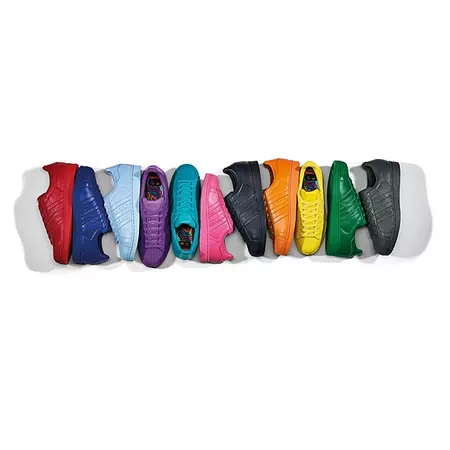 Adidas Originals "Pharrell Williams" SUPERSTAR Supercolor Pack (verde)