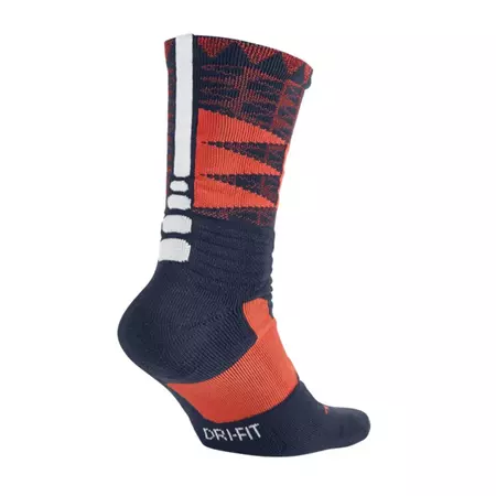 Calcetines LeBron Hyper Elite Crew (410/marino/naranja/blanco)