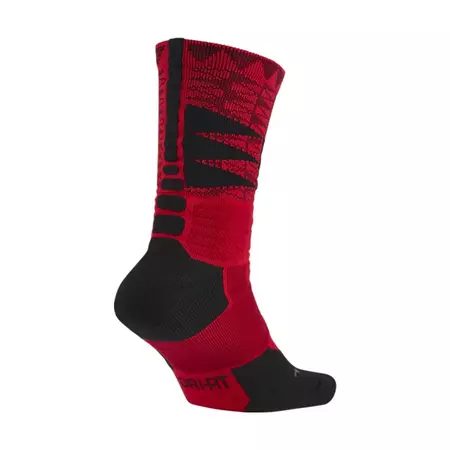 Calcetines LeBron Hyper Elite Crew (657/rojo/negro)