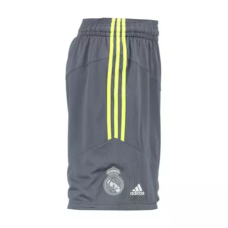 Adidas Short Real Madrid Baloncesto 2015-2016 (gris onix/amarillo solar)