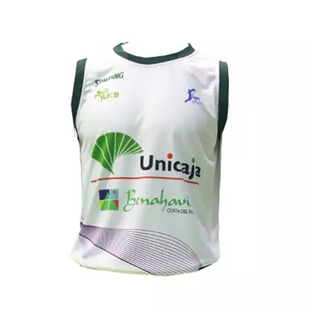 Camiseta Unicaja Málaga ACB 2ª Equipación 2015/16 (blanco/morado)
