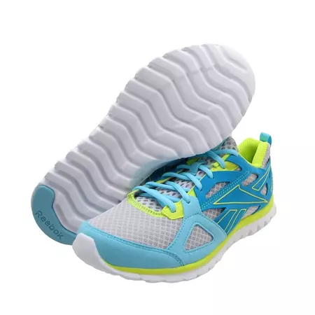 Reebok Mujer SubLite Prime Running (Azul/gris/blanco/lima)