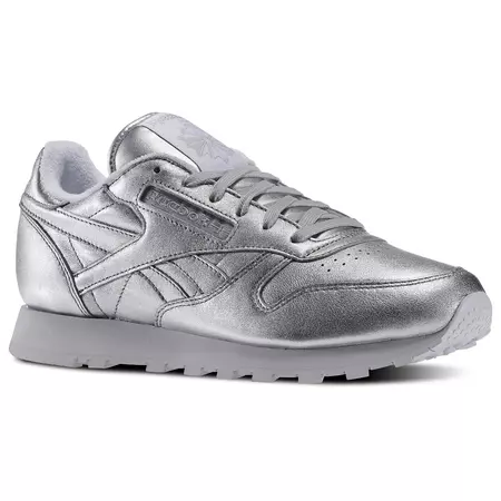 Reebok Classic Lather "Spirit X Face Stockholm" (plata/blanco)