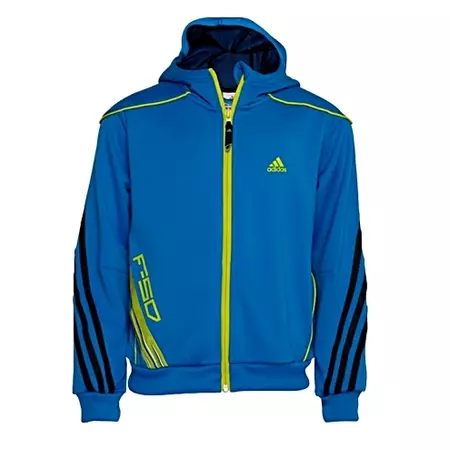 Adidas Sudadera YB F50 Full Zip (azul/lima)