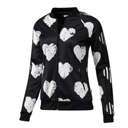 Adidas Chaqueta Mujer Heart Medlist TT (negro/blanco)