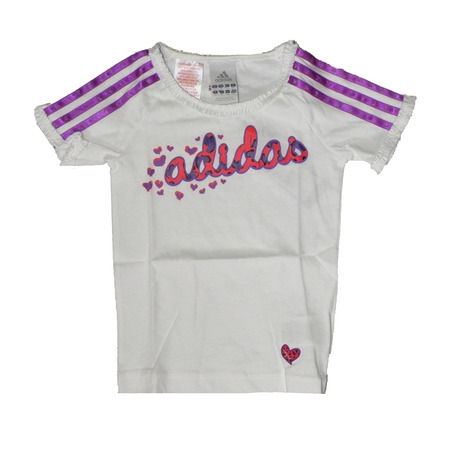 Adidas Camiseta Logo Adigirl (blanco/purpura)