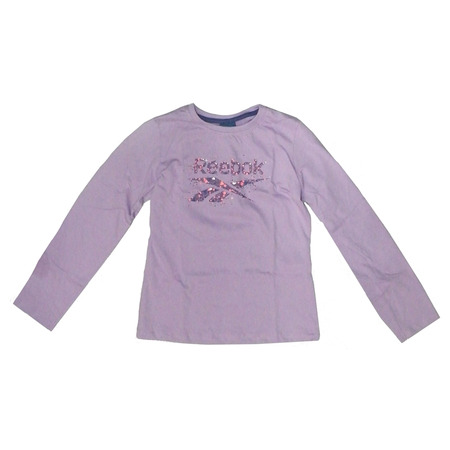 Reebok Camiseta Niña M/L Logo Sport Tee (violeta)