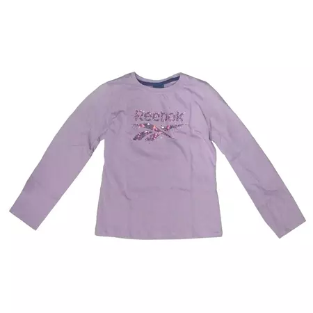 Reebok Camiseta Niña M/L Logo Sport Tee (violeta)