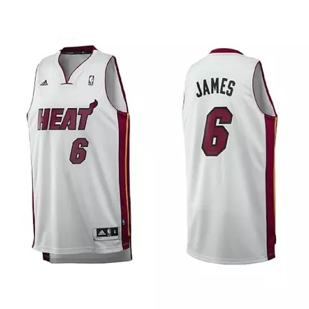 Adidas Camiseta Swingman Lebron James Miami (blanco)